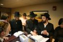 Saying the post Shabbat blessings to/with our friends.
(From Left to right: Rabbi Yossi Kivman, Mansfield, Rabbi Aron Raskin, New York, Rabbi Mendy, Milford)