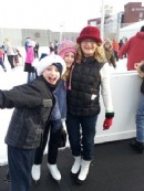 Chanukah on Ice, at Patriot Place: Cam, Maddy & Robyn