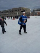 Chanukah on Ice, at Patriot Place: The Dreidel man